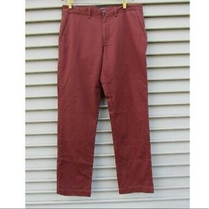 NEW JCREW MENS SUTTON PANT DARK NANTUCKET RED